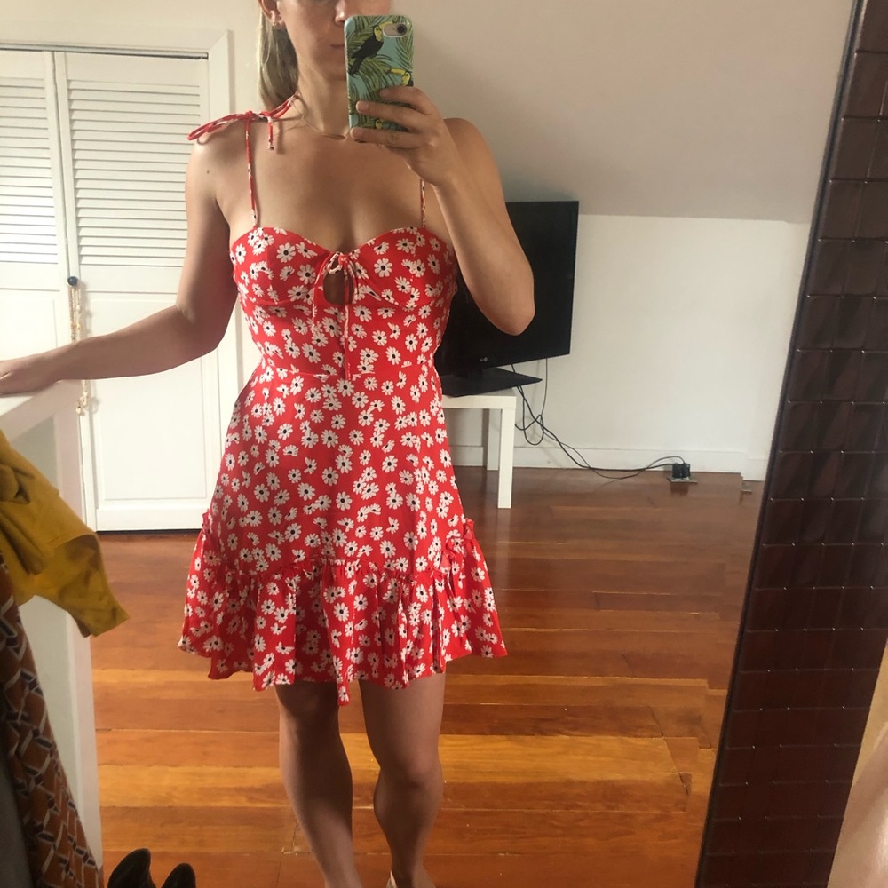 Hello Molly rhythm of the city red floral dress